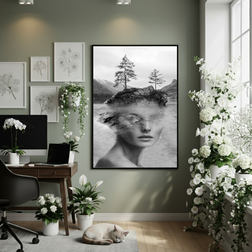 Quadro Decorativo Arquipélago Da Mente - 70x50cm