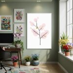 Quadro Decorativo Arte Abstrata Árvore - 70x50cm