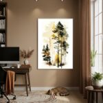 Quadro Decorativo Arte De Floresta - 70x50cm