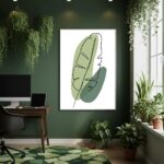 Quadro Decorativo Arte De Folha - 70x50cm