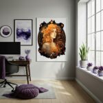 Quadro Decorativo Arte Mística Sagitário - 70x50cm