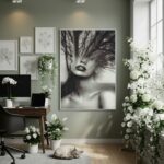 Quadro Decorativo Árvore De Inverno - 70x50cm