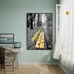 Quadro Decorativo Banco Amarelo - 70x50cm