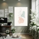 Quadro Decorativo Botânica Calmante - 70x50cm