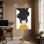 Quadro Decorativo Cabelo Imaginário - 70x50cm