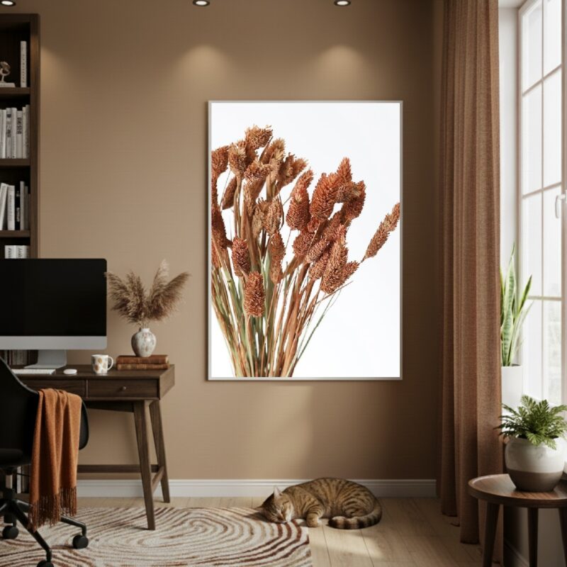 Quadro Decorativo Capim Canário - 70x50cm