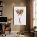 Quadro Decorativo Capim Dos Pampas - 70x50cm