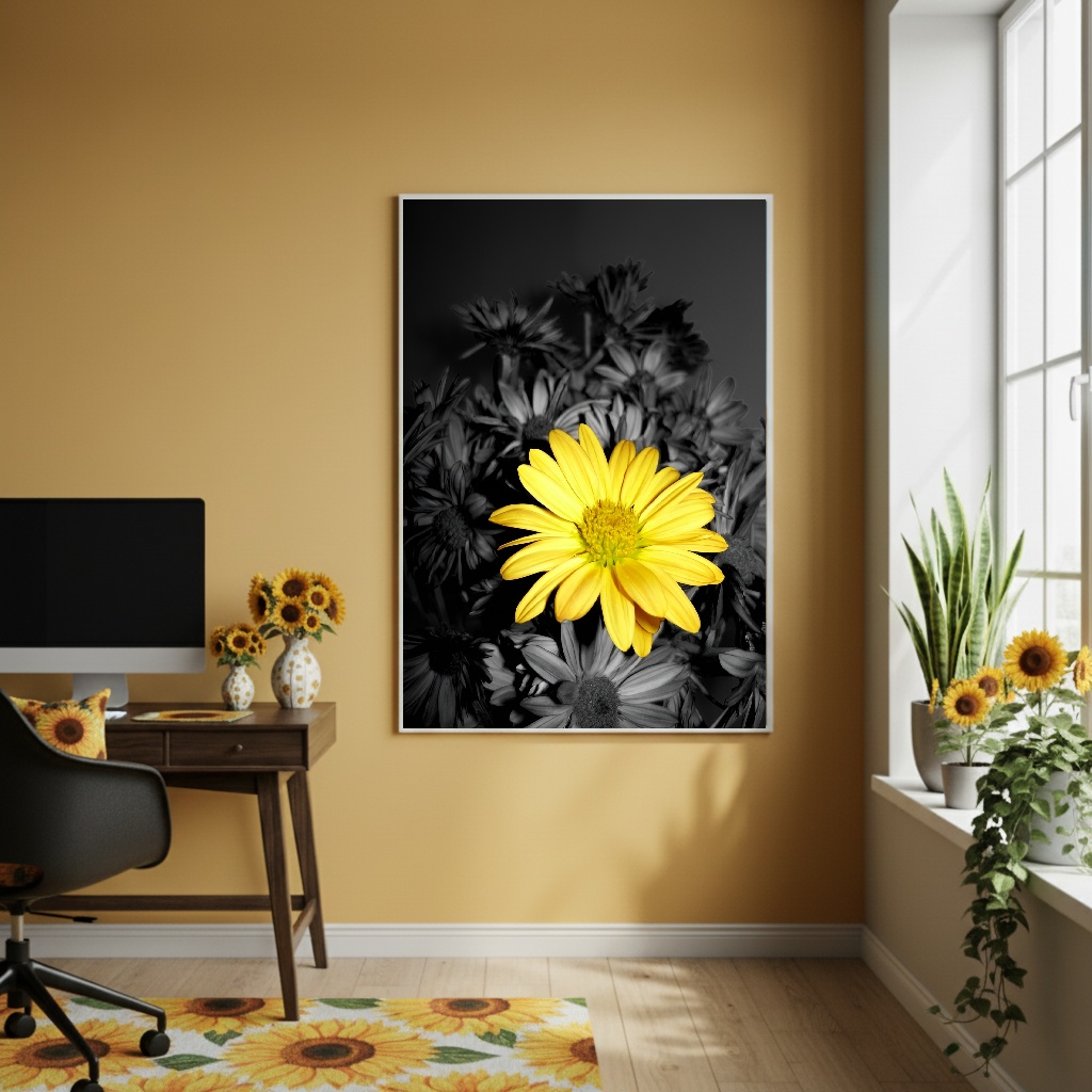 Quadro Decorativo Centro Do Escuro - 70x50cm
