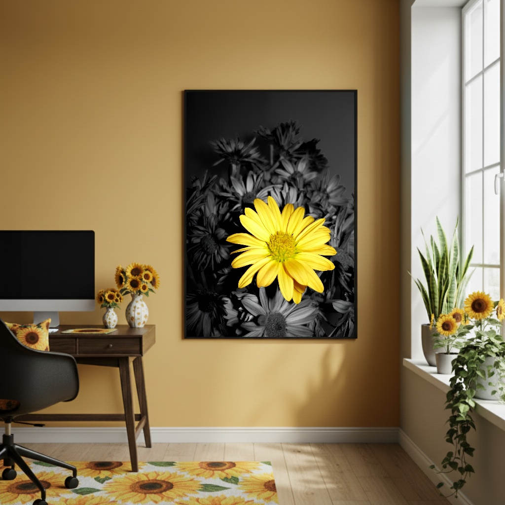 Quadro Decorativo Centro Do Escuro - 70x50cm