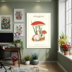 Quadro Decorativo Cogumelo Vermelho - 70x50cm