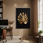 Quadro Decorativo Coração Metálico - 70x50cm