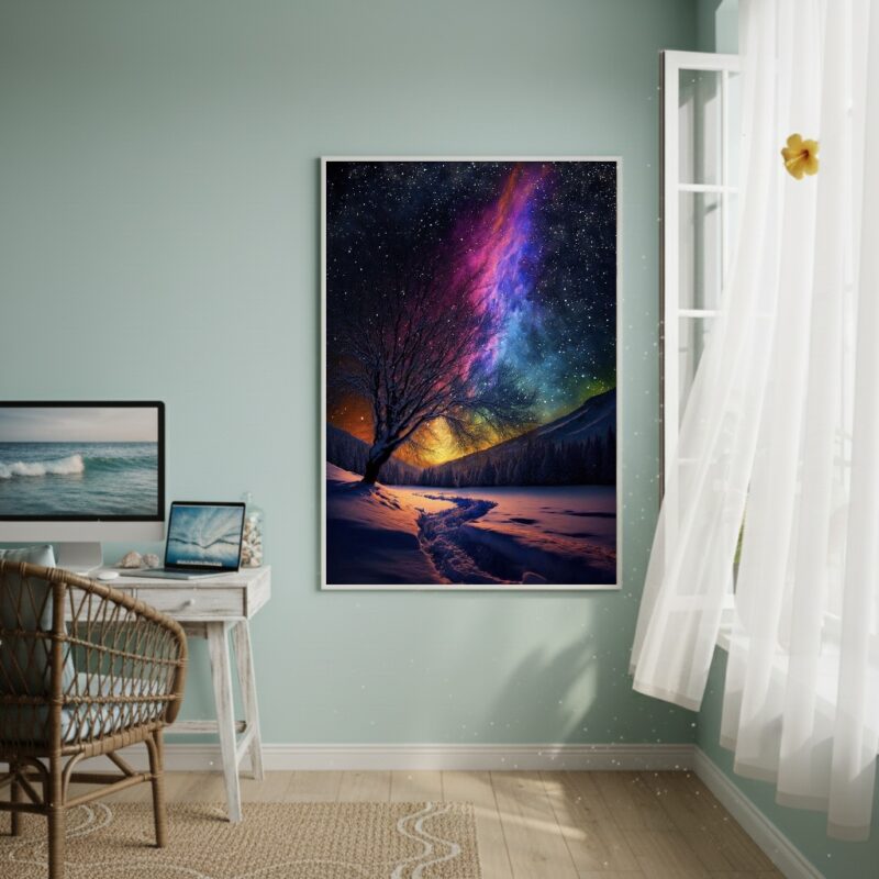 Quadro Decorativo Cores Da Noite - 70x50cm
