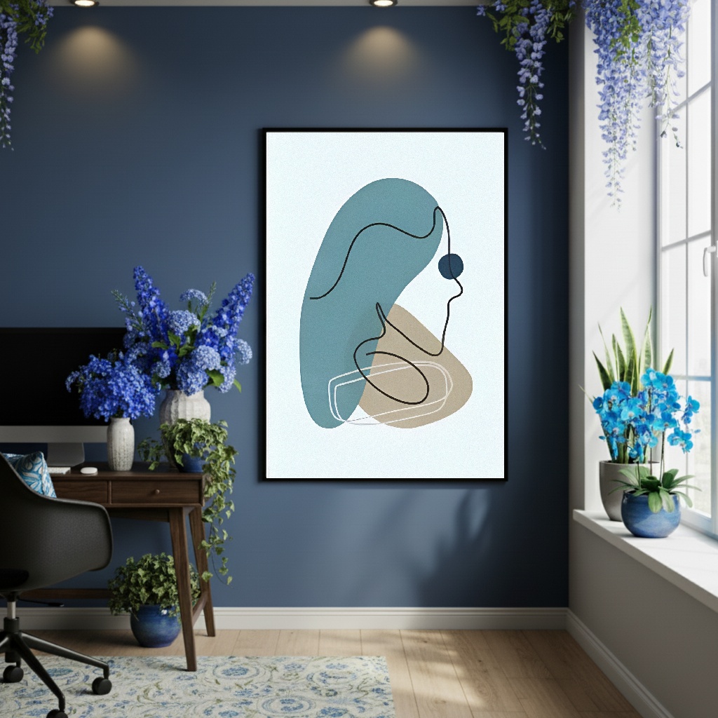 Quadro Decorativo Corpo Fluido - 70x50cm