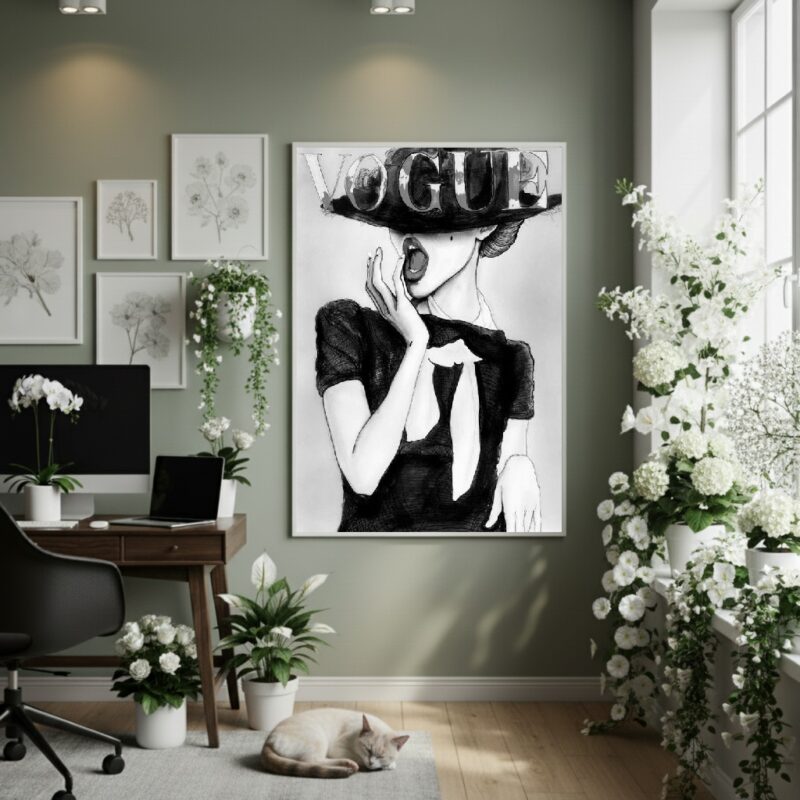Quadro Decorativo Espanto De Glamour - 70x50cm