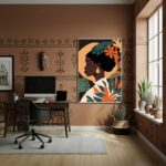 Quadro Decorativo Estação Das Cores - 70x50cm