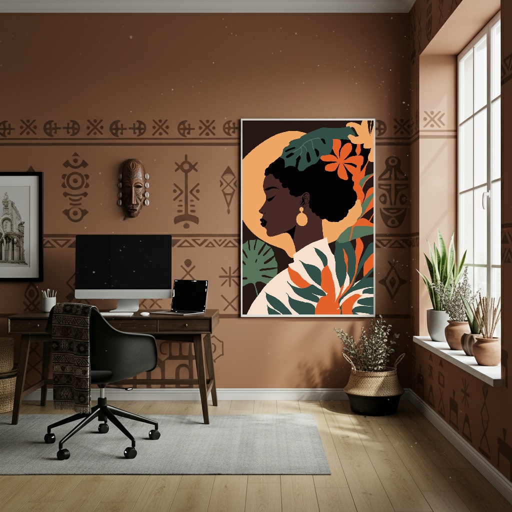 Quadro Decorativo Estação Das Cores - 70x50cm
