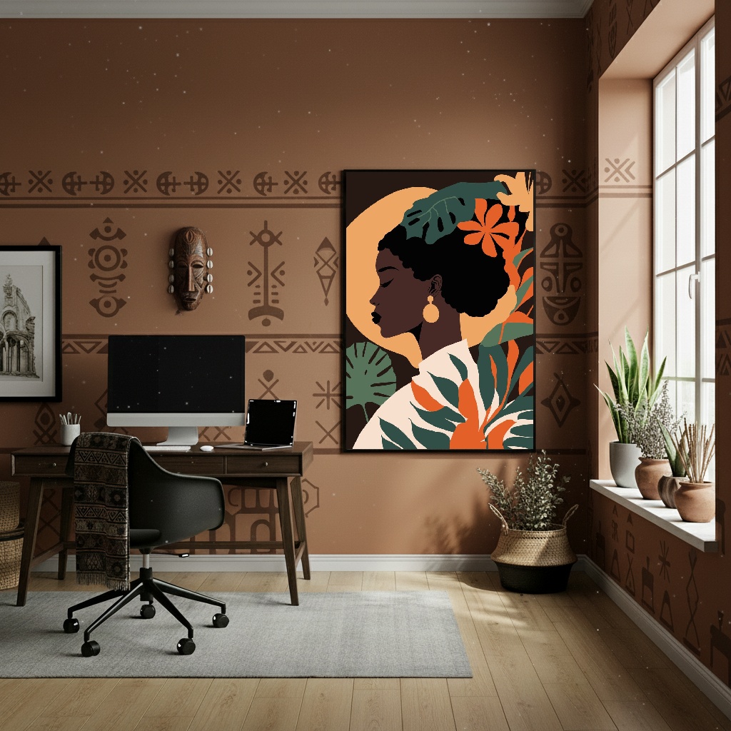 Quadro Decorativo Estação Das Cores - 70x50cm