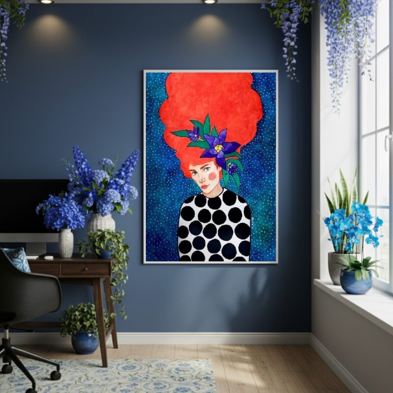 Quadro Decorativo Eu Sou Meu Cabelo - 70x50cm