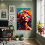 Quadro Decorativo Euforia Cromática - 70x50cm