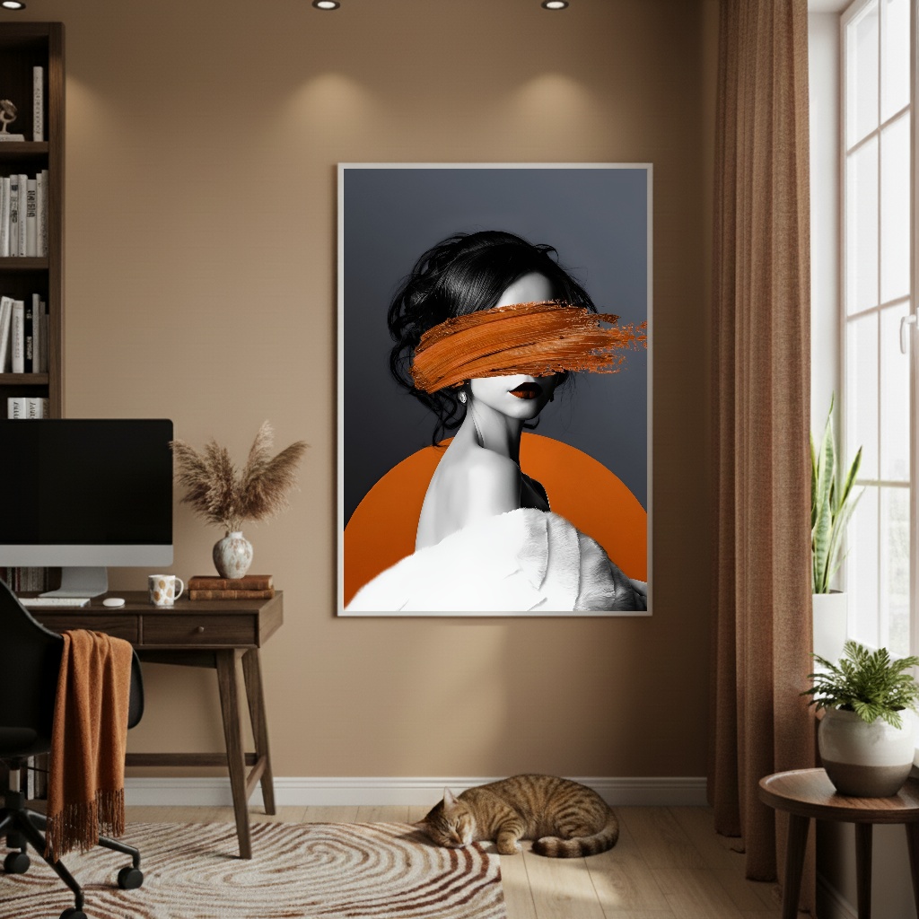Quadro Decorativo Fashion Brown - 70x50cm
