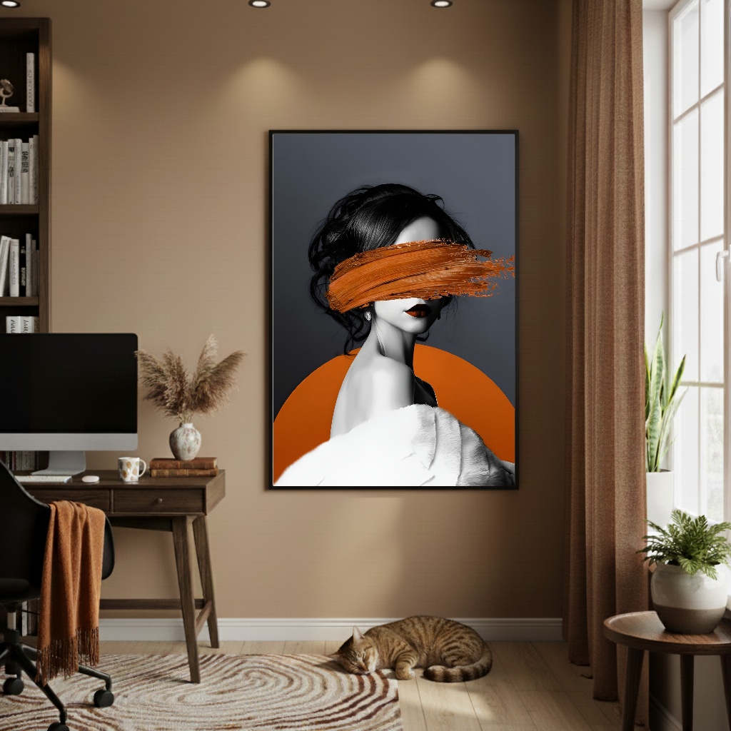 Quadro Decorativo Fashion Brown - 70x50cm