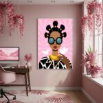Quadro Decorativo Feminilidade Negra - 70x50cm