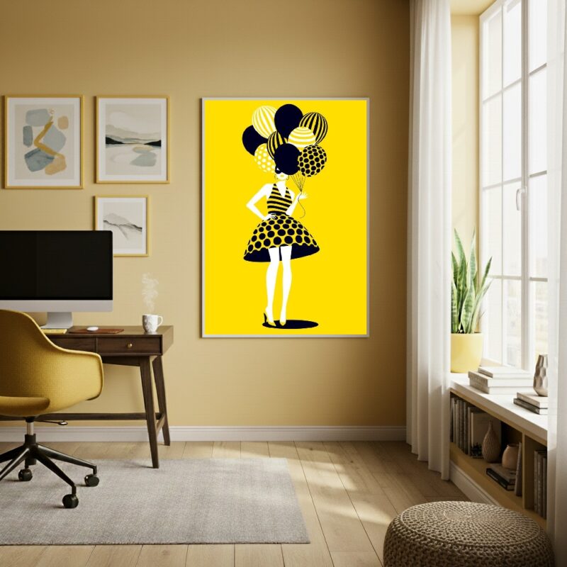 Quadro Decorativo Festa Suspensa - 70x50cm