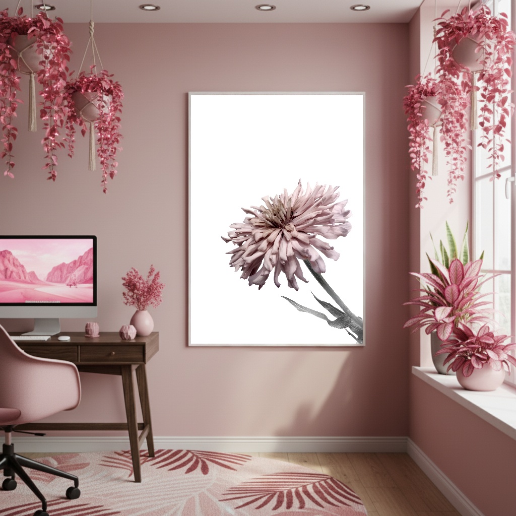 Quadro Decorativo Flor Detalhe - 70x50cm