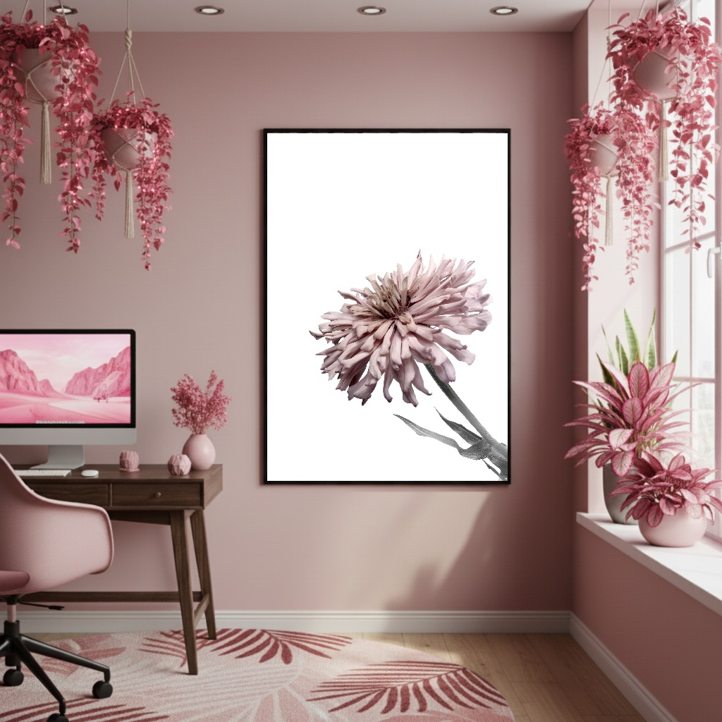 Quadro Decorativo Flor Detalhe - 70x50cm