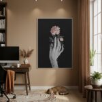 Quadro Decorativo Flor Em Silêncio - 70x50cm