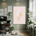 Quadro Decorativo Flor Etérea - 70x50cm