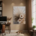 Quadro Decorativo Flores Simples - 70x50cm