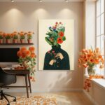 Quadro Decorativo Florescer Interior - 70x50cm
