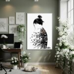 Quadro Decorativo Floresta Interior - 70x50cm