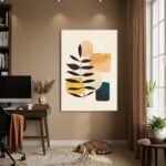 Quadro Decorativo Folhas Longas - 70x50cm
