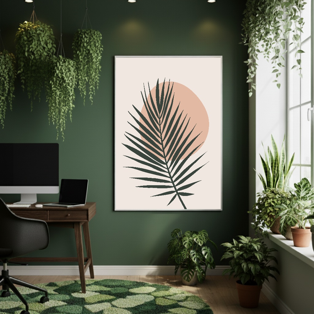 Quadro Decorativo Forma Orgânica - 70x50cm