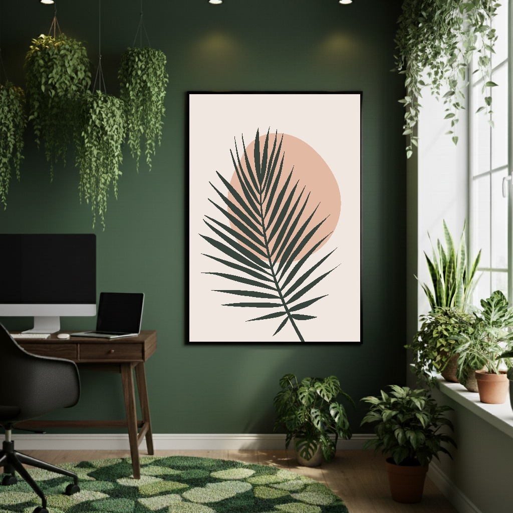 Quadro Decorativo Forma Orgânica - 70x50cm