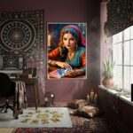 Quadro Decorativo Foto De Mulher Cigana - 70x50cm
