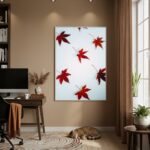 Quadro Decorativo Foto Folhas De Outono - 70x50cm