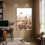 Quadro Decorativo Foto Grama Ornamental - 70x50cm