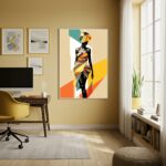 Quadro Decorativo Geometria Solar - 70x50cm
