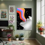 Quadro Decorativo Grito Cromático - 70x50cm