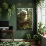 Quadro Decorativo Guardião Da Floresta - 70x50cm