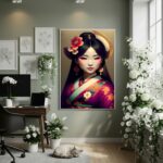Quadro Decorativo Herança Do Sol Nascente - 70x50cm