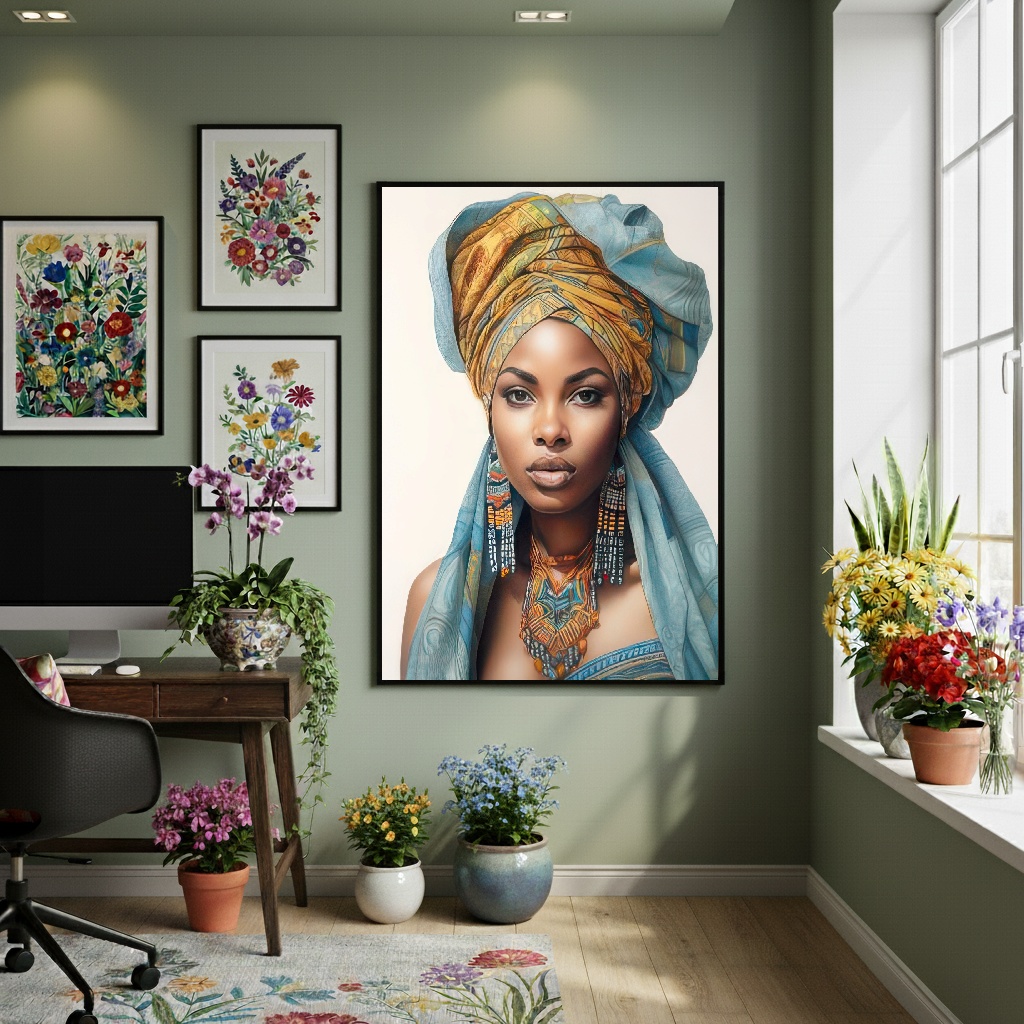 Quadro Decorativo Herdeira Do Sol - 70x50cm