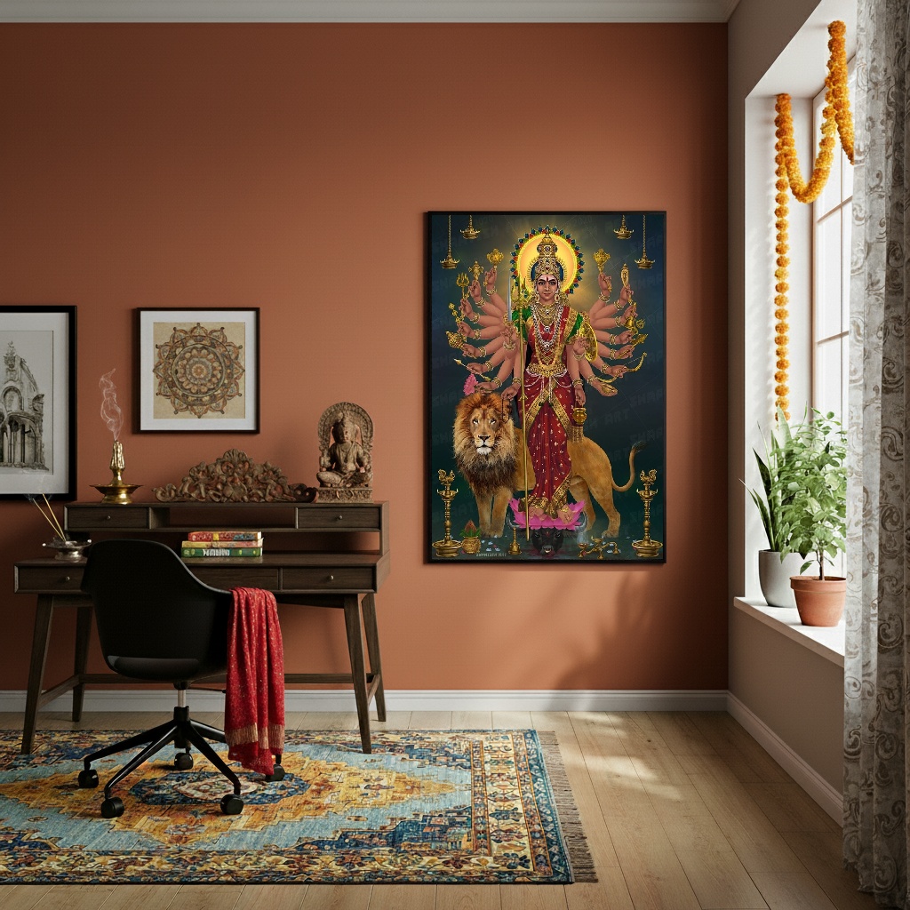 Quadro Decorativo Hindu Cosmos - 70x50cm
