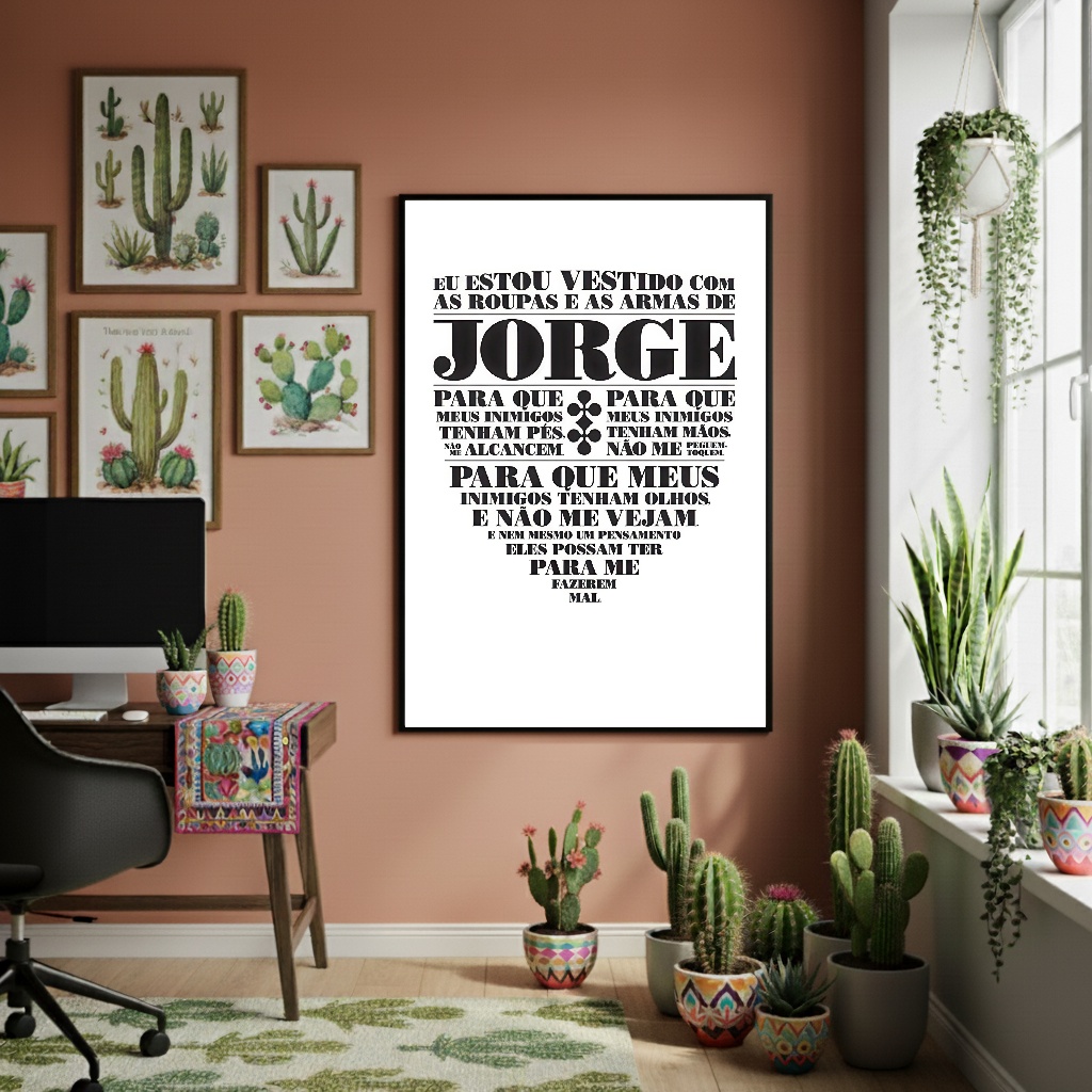 Quadro Decorativo Jorge Da Capadócia - 70x50cm