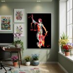 Quadro Decorativo Justiça Em Cores - 70x50cm