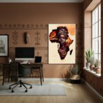 Quadro Decorativo Mãe África - 70x50cm