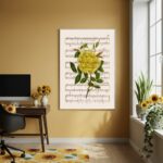 Quadro Decorativo Melodia Em Flor - 70x50cm